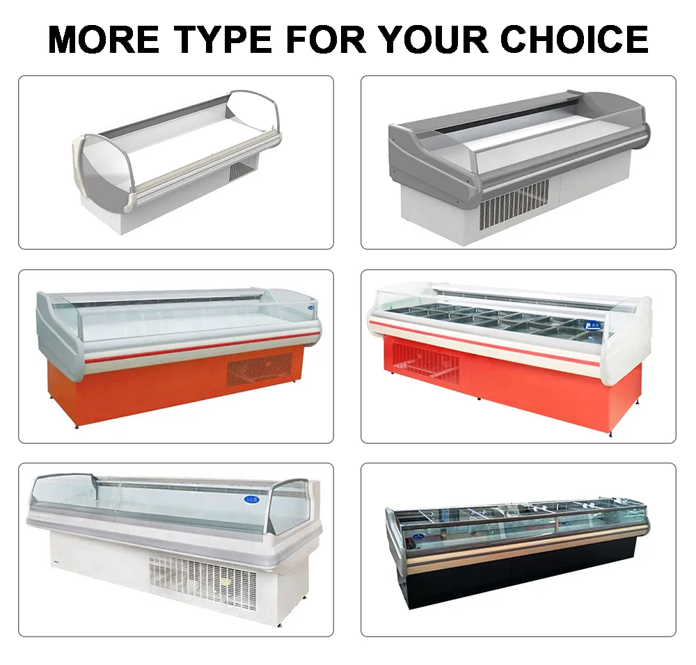 Commercial Display Refrigerator Cold Meat Deli Display Cabinet for Butcher
