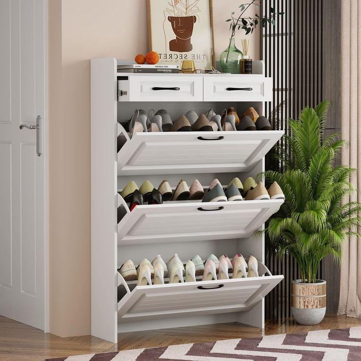 New Design Fashion Hot Sale Modern Style Thin Style Corridor Foyer Storage Rack Indoor Tipping Bucket Shoe Cabinet