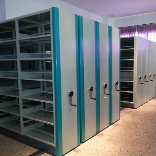 Manual Mobile Shelving Filing Compact Shelving Metal Office Bookshelf