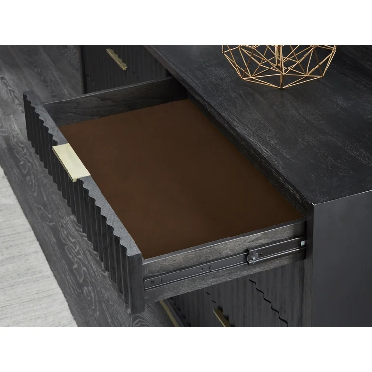 Hotel Home Bedroom Furniture Black Color Selection Latest Design Chest Drawer