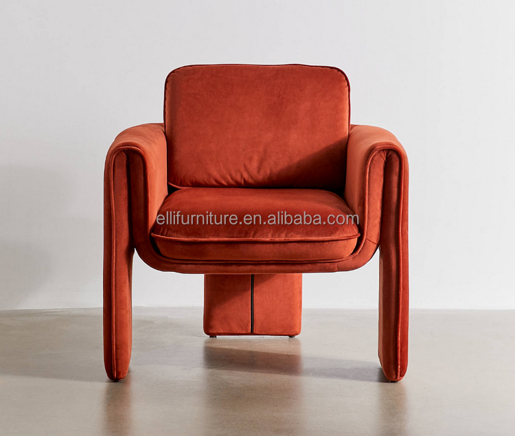 Velvet Accent Chair view 1