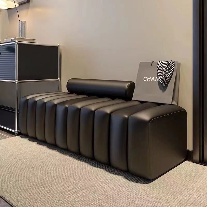 Entryway Shoe Bench Designer Long Strip Sofa Bench Creative Unique Design for Small Living Rooms Home Use