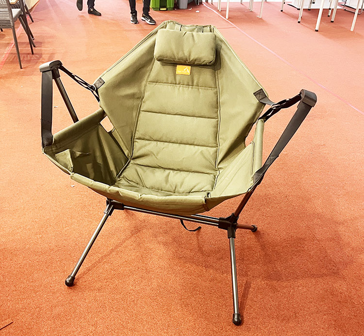 Durable Lightweight Rocking Recliner Chair for Camping Garden and Patio Use