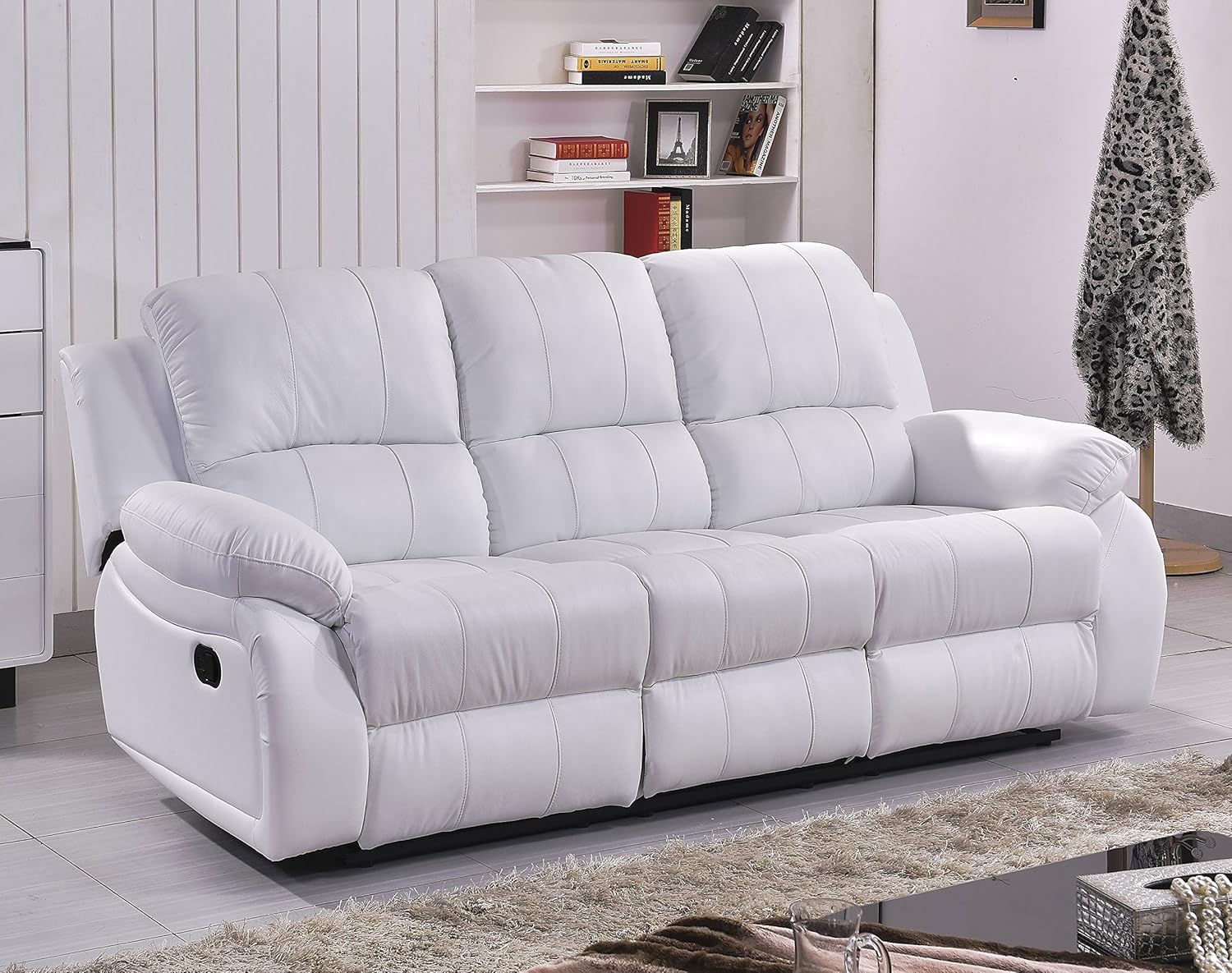 Modern Multifunctional Leather Massage Sofa Chair Recliner Set for Home Bedroom Hotel or Villa for Living Room Leisure