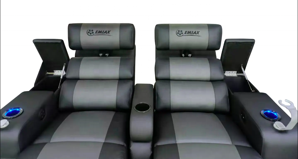 Factory Direct Sale Electric Leather Home Cinema Seats Movie Home Theater Recliner Chair Sofa