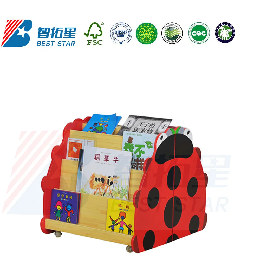 Kids Cartoon Bookcase Bookshelf, School Library Book Rack, Playroom Furniture, Children Storage Book Shelf
