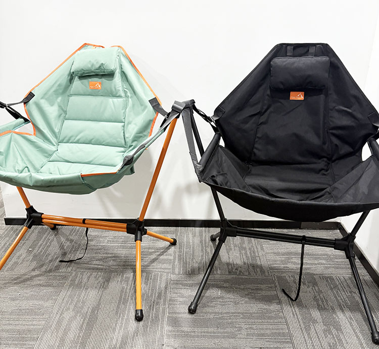 Durable Lightweight Rocking Recliner Chair for Camping Garden and Patio Use