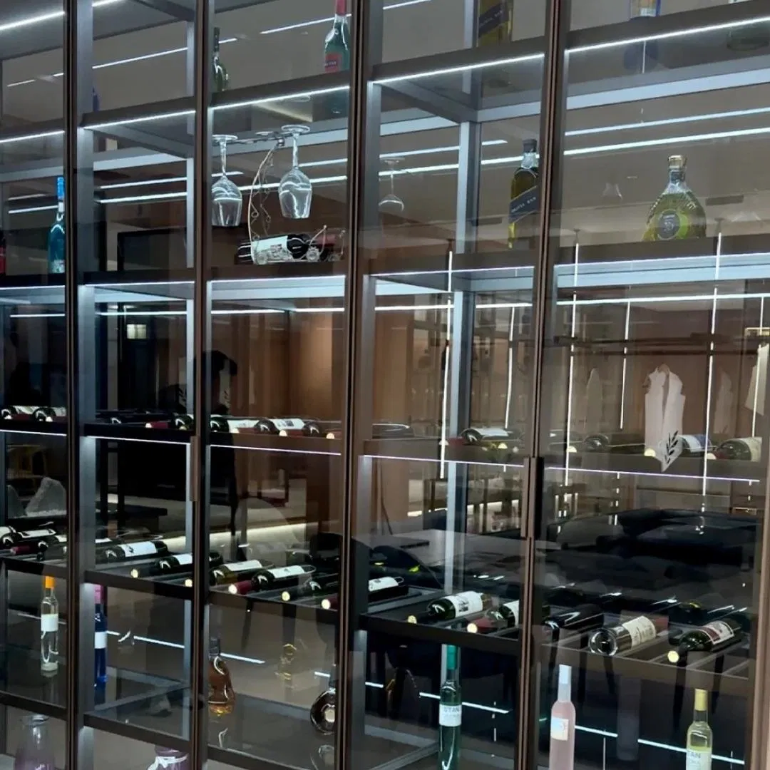 Elegant Glass Display Cabinet for Living Room Decor