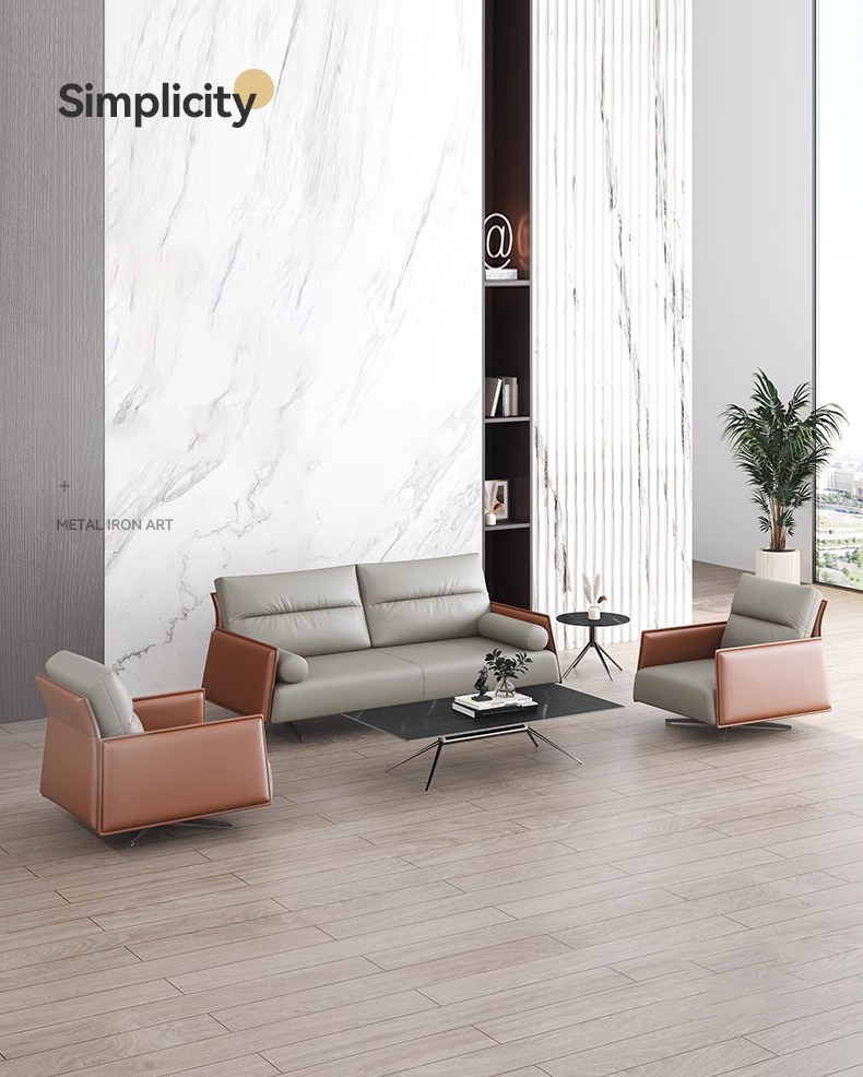 Italian Modern Design Office Sofa Coffee Table