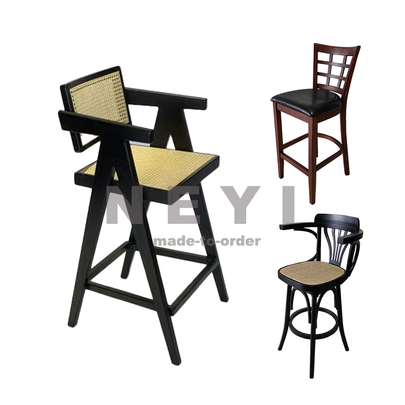 Modern Luxury Honeycomb Bar Stool High Chair Kitchen Island Counter Gold Metal Frame Leather Bar Chair Furniture