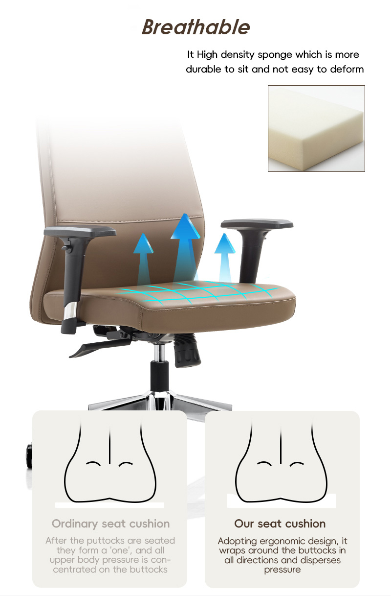 Hot Selling Modern High Quality PU Leather Adjustable Height Ergonomic Gaming Chair for Computer Office Use Comfortable Swivel