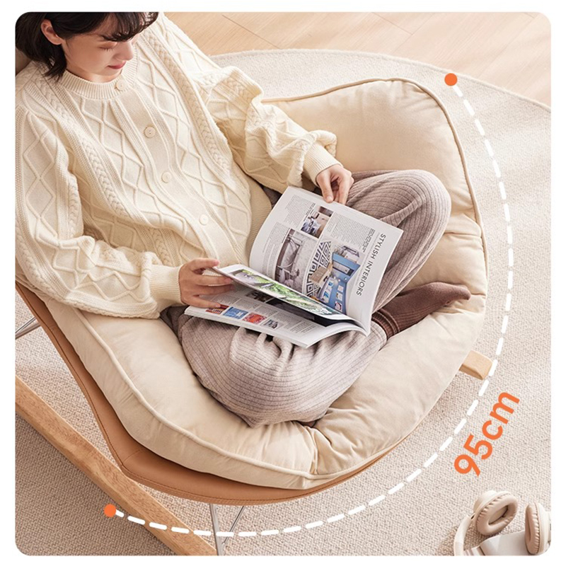 XTSFY-01 Single Recliner Sofa Rocking Chair Modern PU Leather Villa Gym Apartment Hotel Living Room Furniture Extendable Full