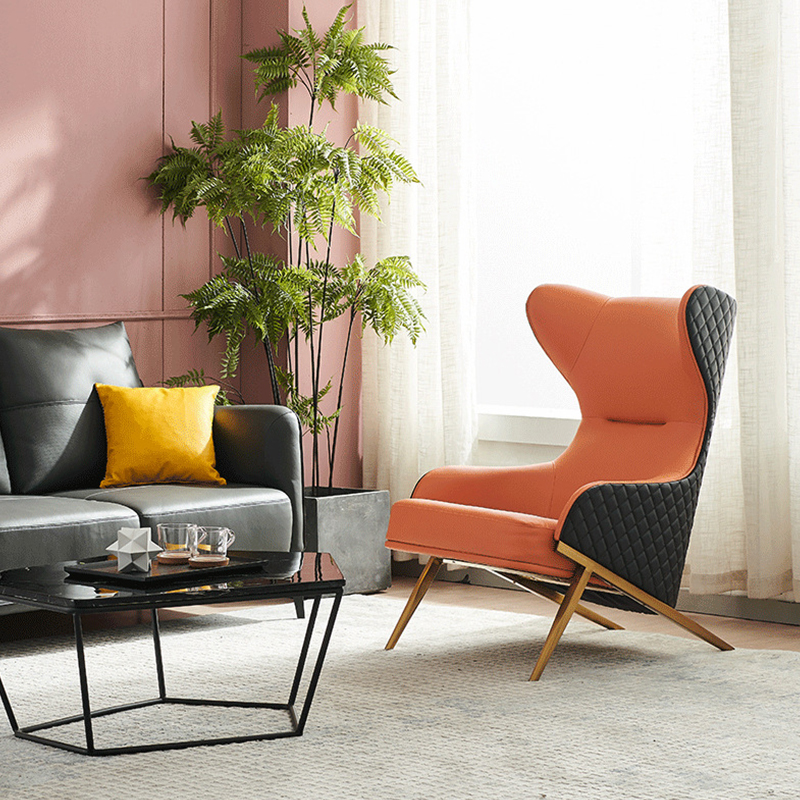 Modern China Reclining Fabric Leisure Armchair Sofa Chair for Bedroom Living Room Hotel &amp; Apartment Use
