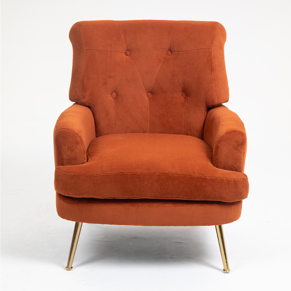 Hot Sale Modern Velvet Fabric Leisure Lounge Chair for Home Office Home Hotel Villa Apartment &amp; Bedroom-Super Comfortable