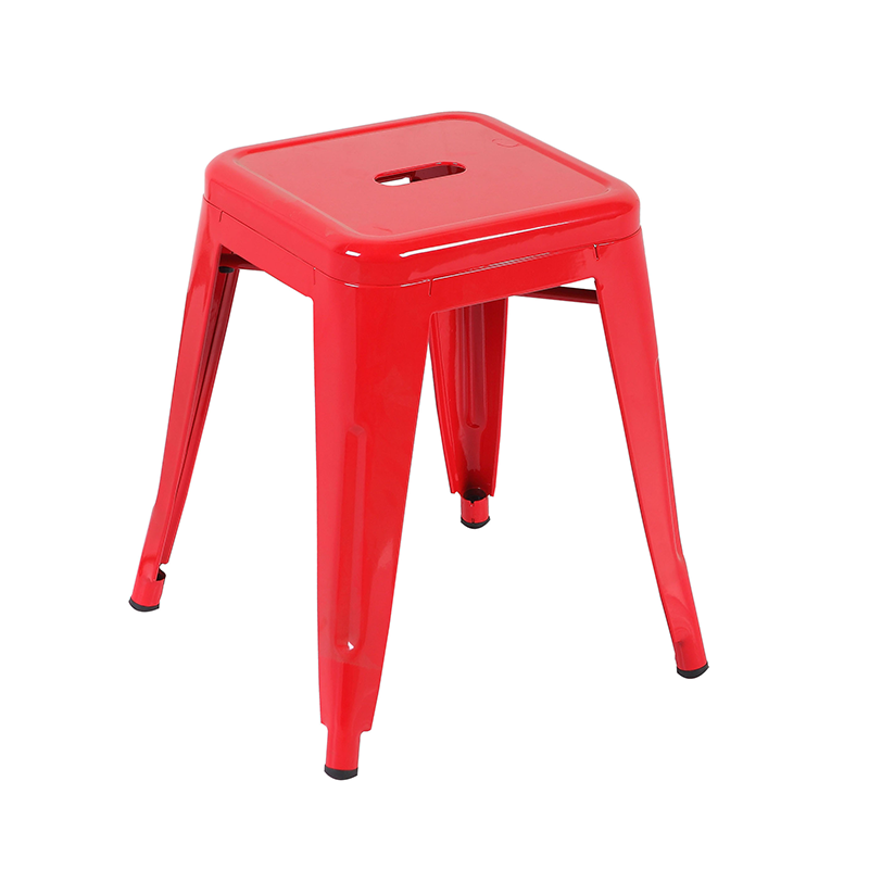Modern Low Height Metal Bar Stools for Home Bar Outdoor Living Hotel Kitchen- Stacking Furniture for Wholesale