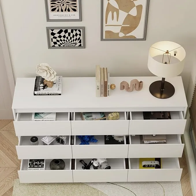 9 Drawers Double Dresser Detail One