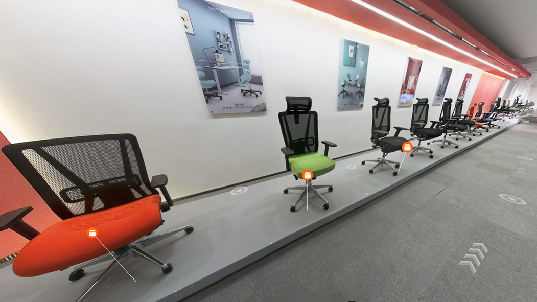 Virtual Reality Office Chair Showroom Experience