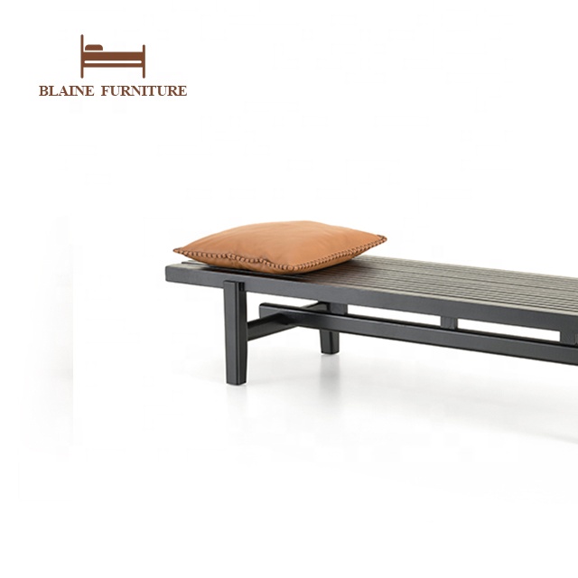 Hot Sale Luxury European Modern Design Custom Home Office Furniture Entryway Wooden Bench