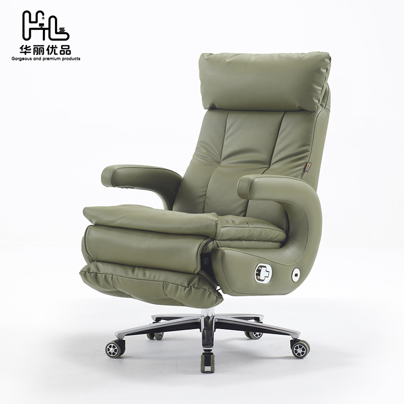 Modern Executive Leather Office Chair Luxury Ergonomic Electric Reclining Factory Direct