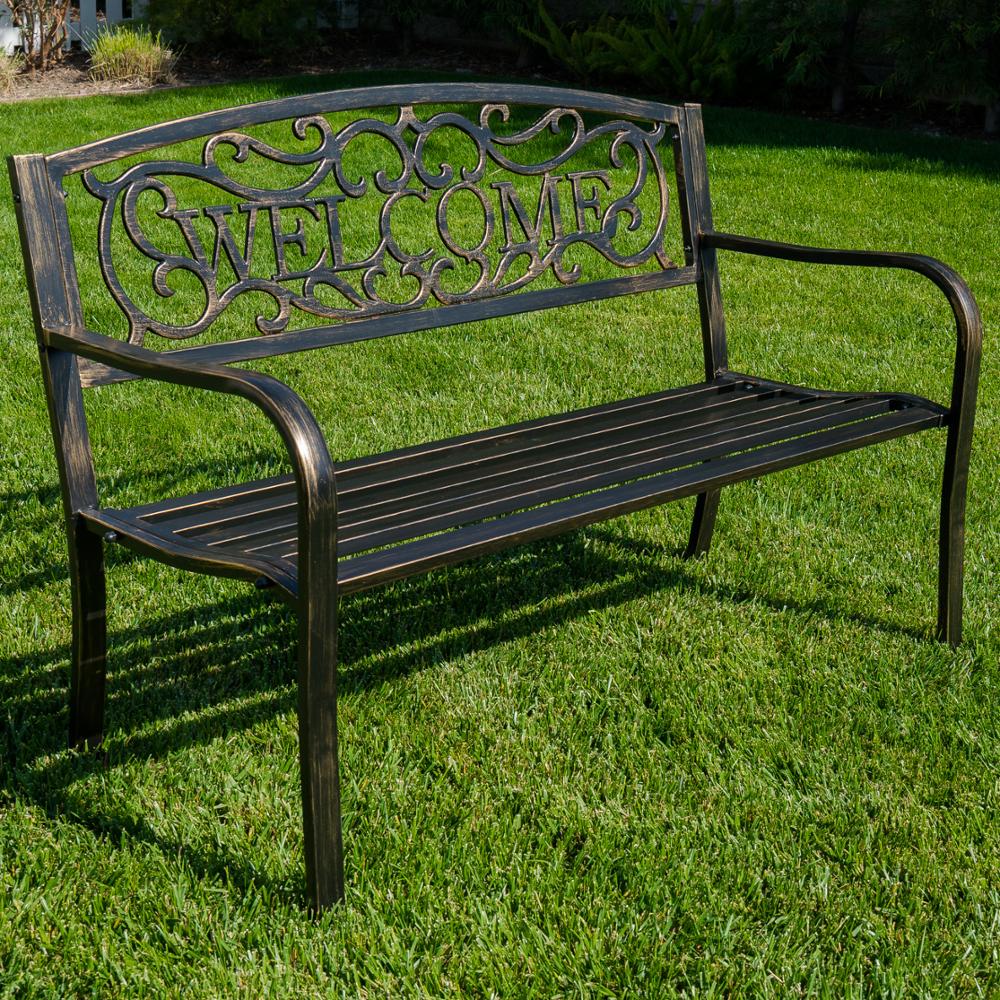 Hot Sale Cast Iron Welcome Bench for Garden