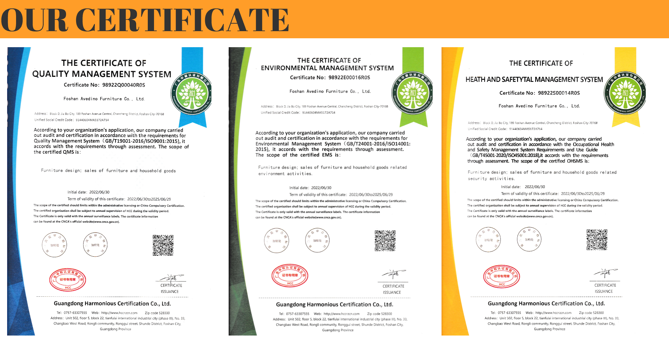 Product Certifications