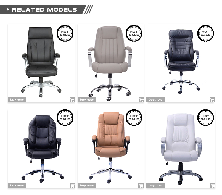 Swivel Company Adjustable Black Luxury Genuine Leather Modern Swivel Chair Executive Office Chair