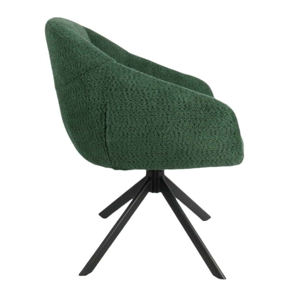 Wholesale Durable Eco-Friendly Modern Velvet Swivel Accent Chair Arm Leisure Chair Metal Legs for Bedroom Living Room Hotel Use