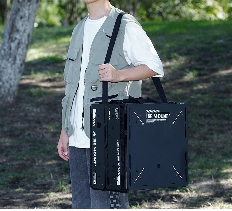 Portable Camping Table, Compact Camping Side Table With Carrying Bag for Hiking, Camping, Outdoor, BBQ