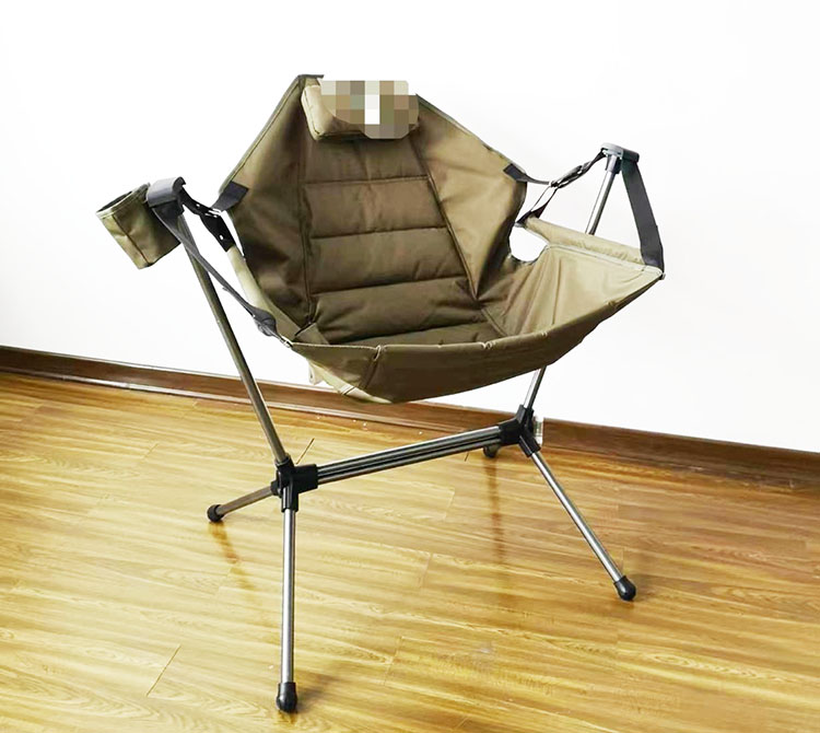 Durable Lightweight Rocking Recliner Chair for Camping Garden and Patio Use