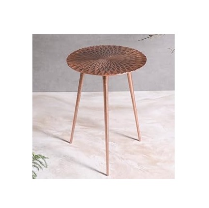 Wholesale Supply Custom Shape Aluminium Side Table Elegant Coffee Table for Sofa Side Bedroom or Entryway for Sale