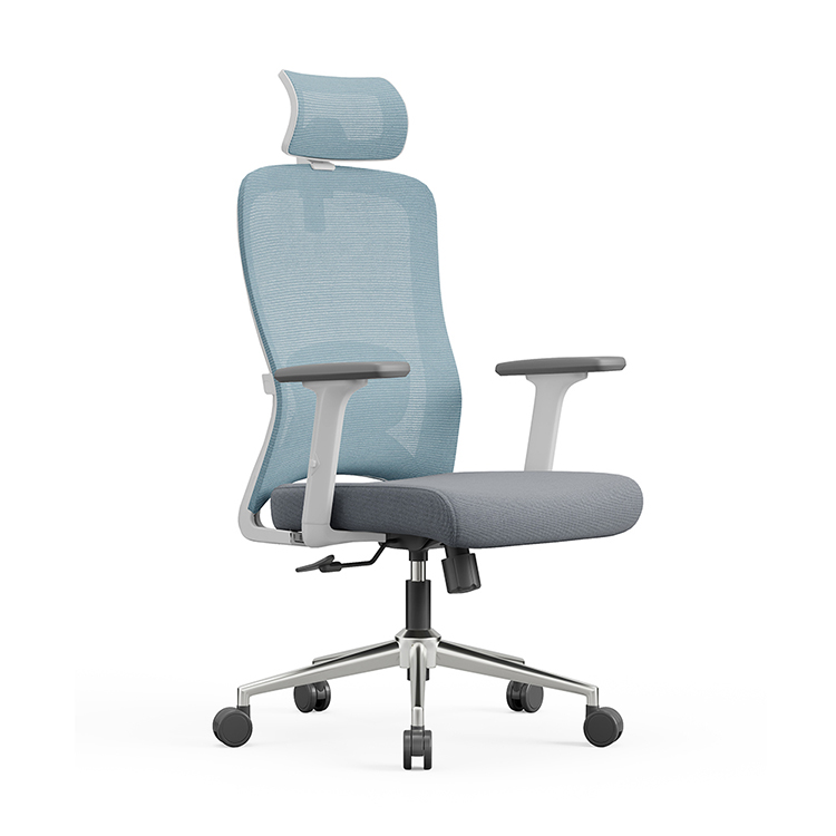 2D Lumbar Support Silla De Oficina Adjustable Ergonomic Mesh Computer Staff Chair Multi-colored Swivel Chair Office