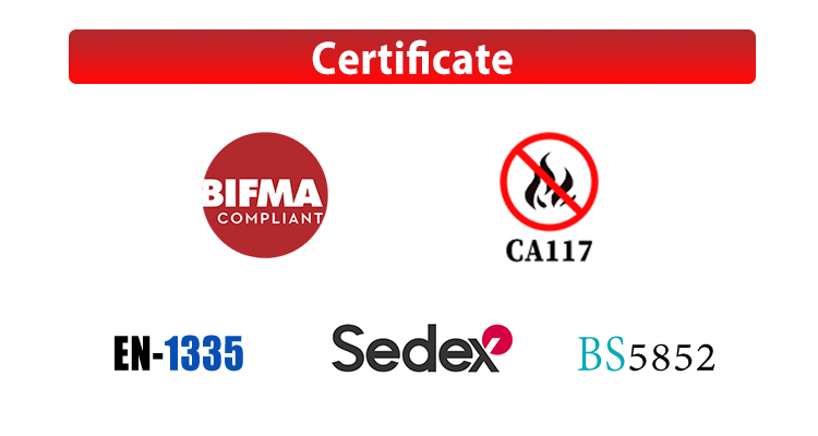 Certified Ergonomic Office Chair Components