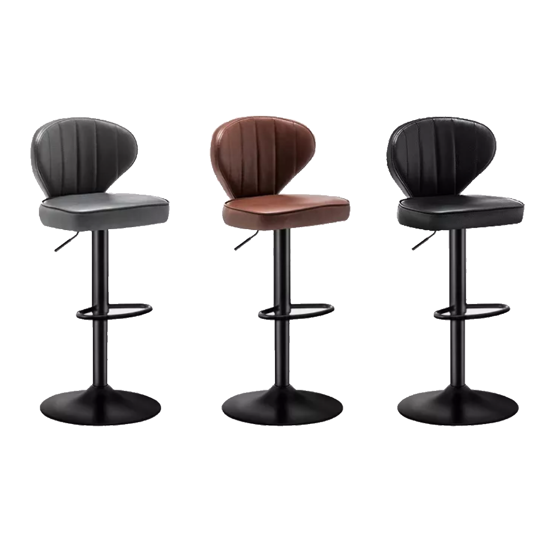 Anji WeiHao High Loadability KD Assemble bar Stools Swivel Upholstered Kitchen Counter Table Bar Stool Chair