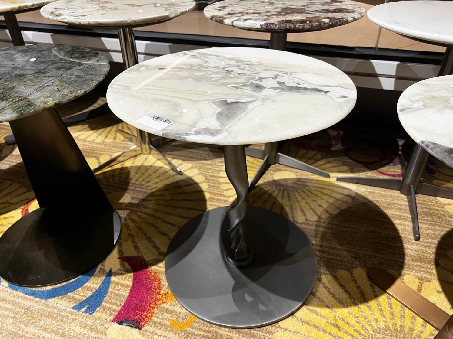 White Marble Side Table for Modern Office and Meeting Table, Coffee Table, Small Side Table