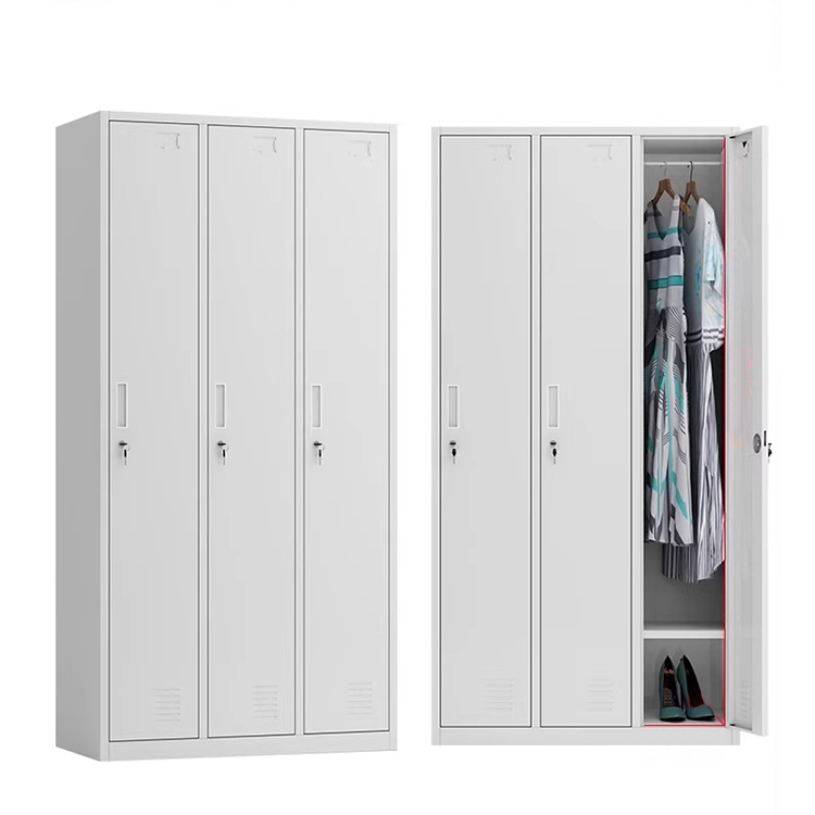 New Metal Wardrobe School Office Gym Bedroom 6 Doors Steel Storage Locker Cabinet For Employees,Industrial With 1 Shelf Assembly