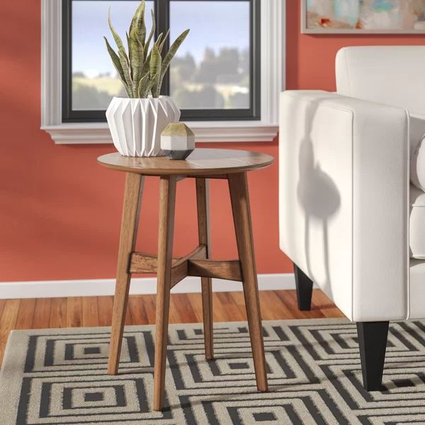 Stylish wooden side tables made from premium oak or teak wood with long lasting polish and strong handmade base
