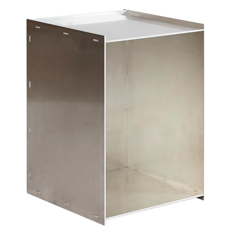 Handmade Aluminum Rivet Box Table Contemporary Sheet Metal Art Furniture
