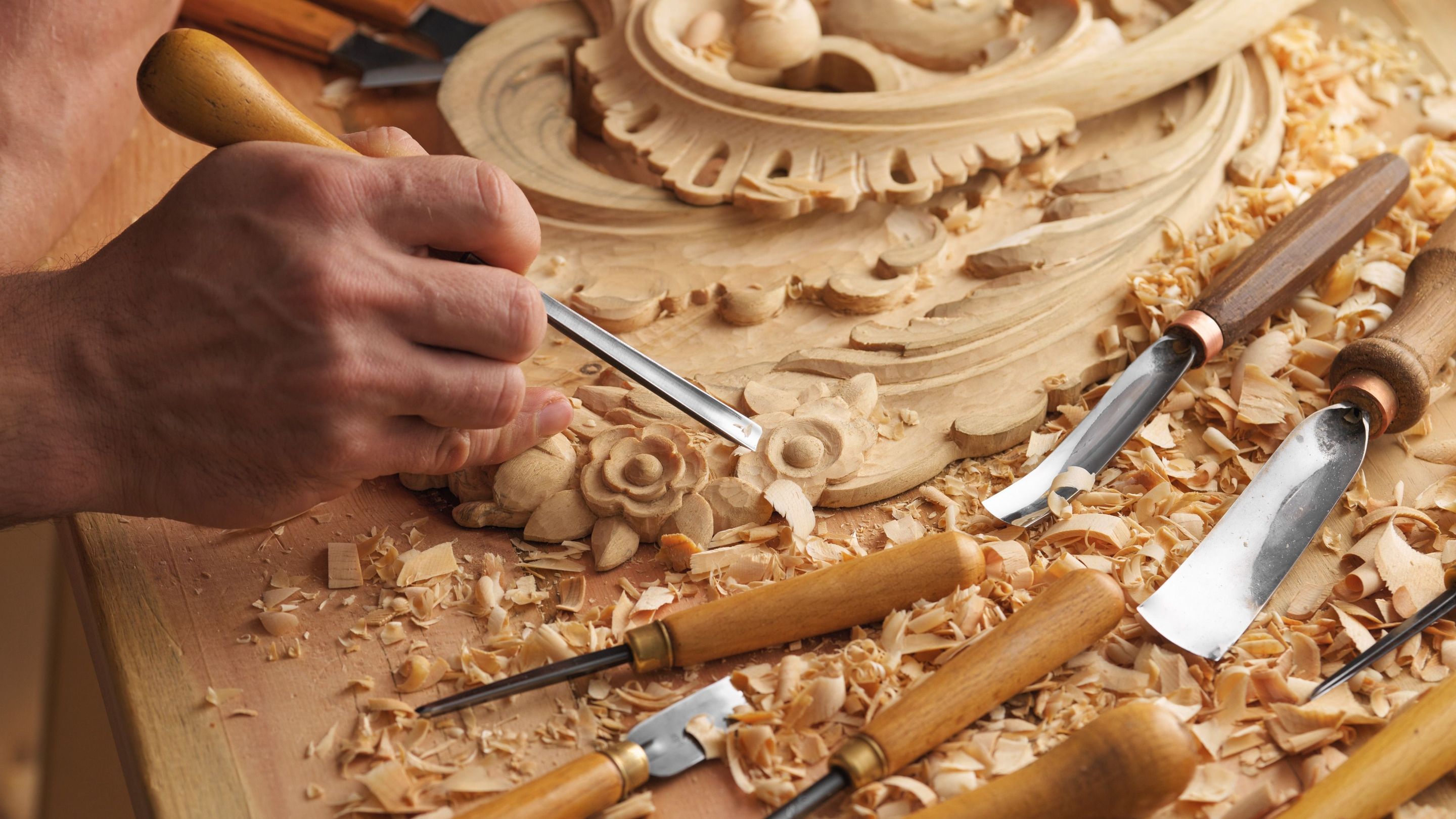 Carving wood technique