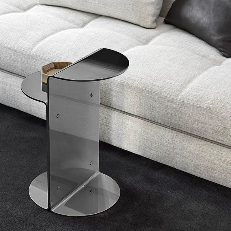Modern Light Luxury Multi-Tier End Table with Round Tops for Sofa Side Side Table