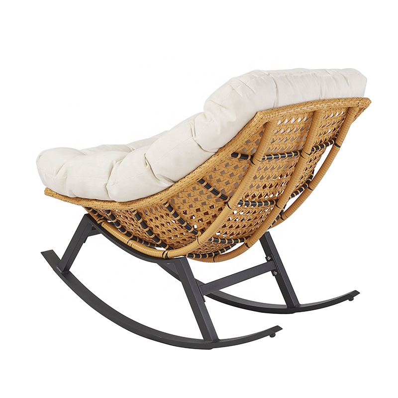 Modern Leisure Patio Wicker Furniture Outdoor Garden Porch Rattan Aluminum Rocking Chairs for Sale