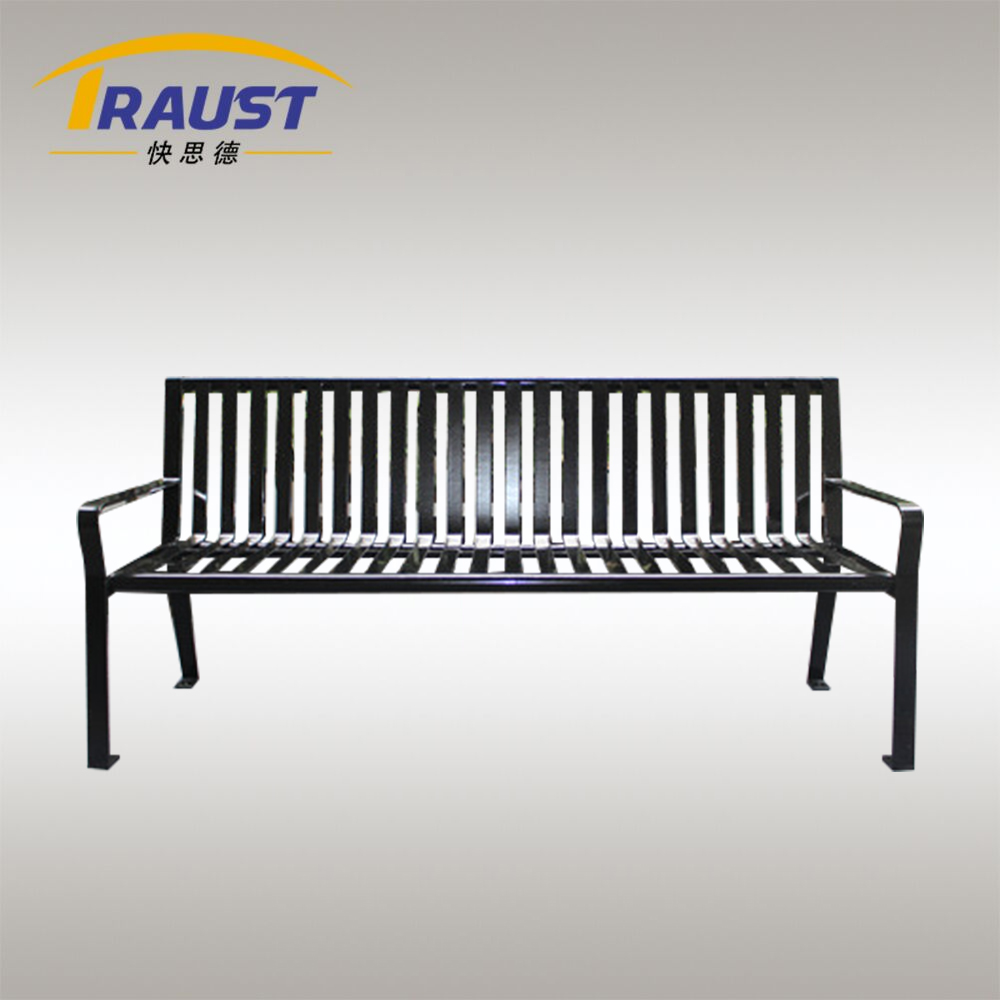 Modern Outdoor Antique Wrought Metal Iron Picnic Bench Durable Steel Furniture for Garden Park Patio Gym School Entry Use