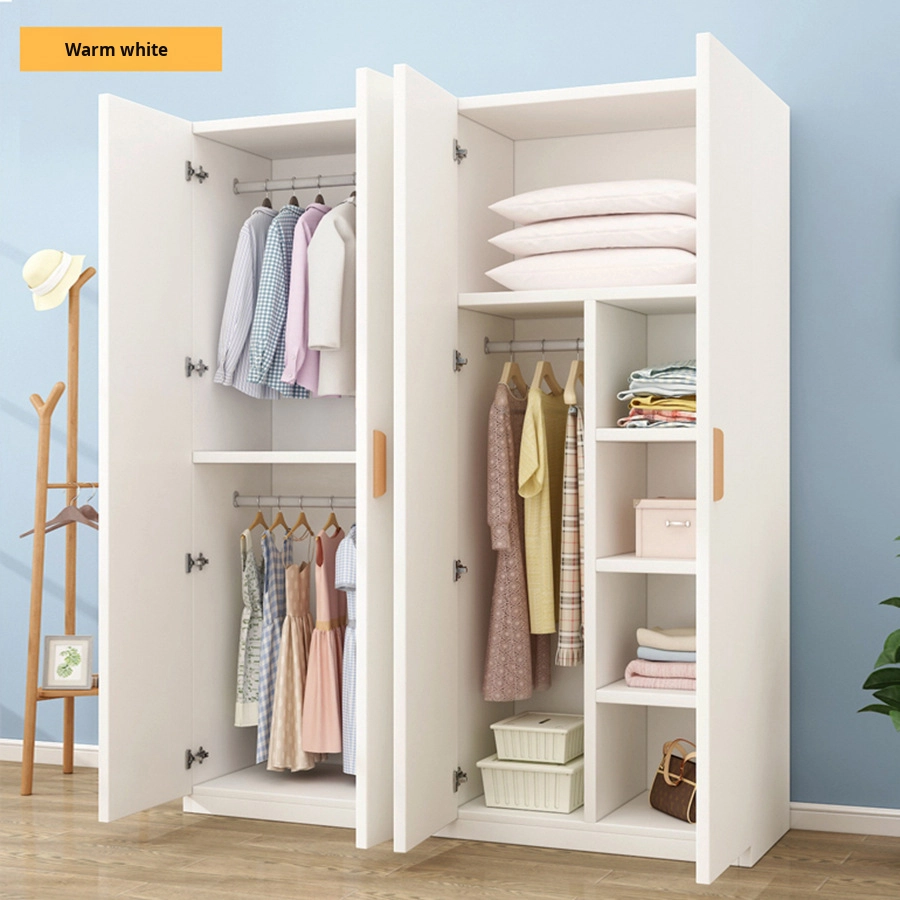 Customizable New Wooden Freestanding Closet Simple Modern Door Children's Large Capacity Clothes