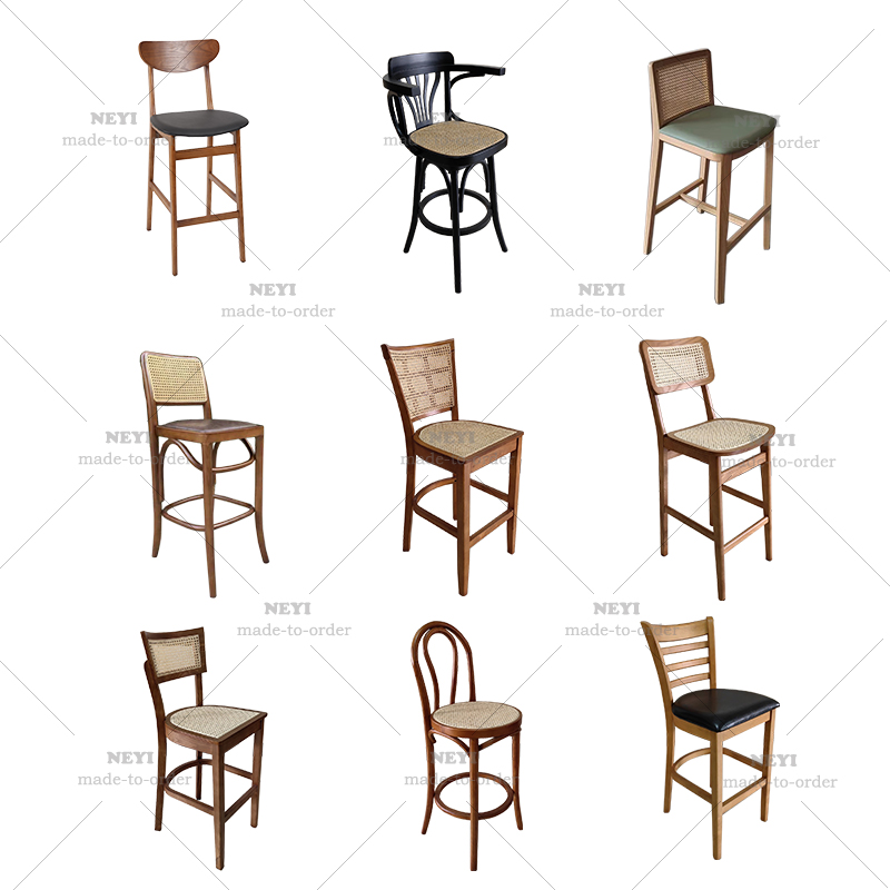 Modern Luxury Honeycomb Bar Stool High Chair Kitchen Island Counter Gold Metal Frame Leather Bar Chair Furniture