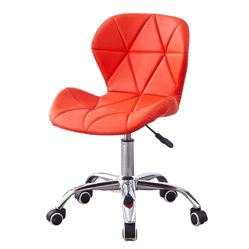 Contemporary Modern Swivel Bar Stools Adjustable Armless Air Rod Kitchen Counter Barstool Home Office Use Synthetic PU Leather