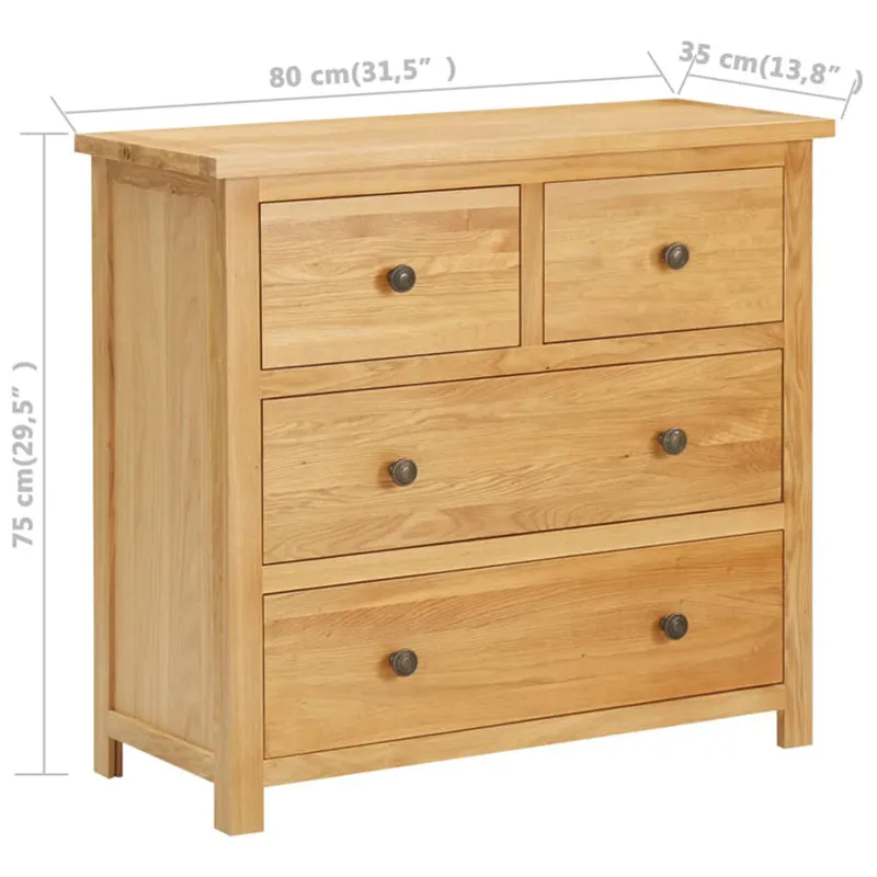 Bespoke Nordic European Style 2 Over 2 Drawer Chest