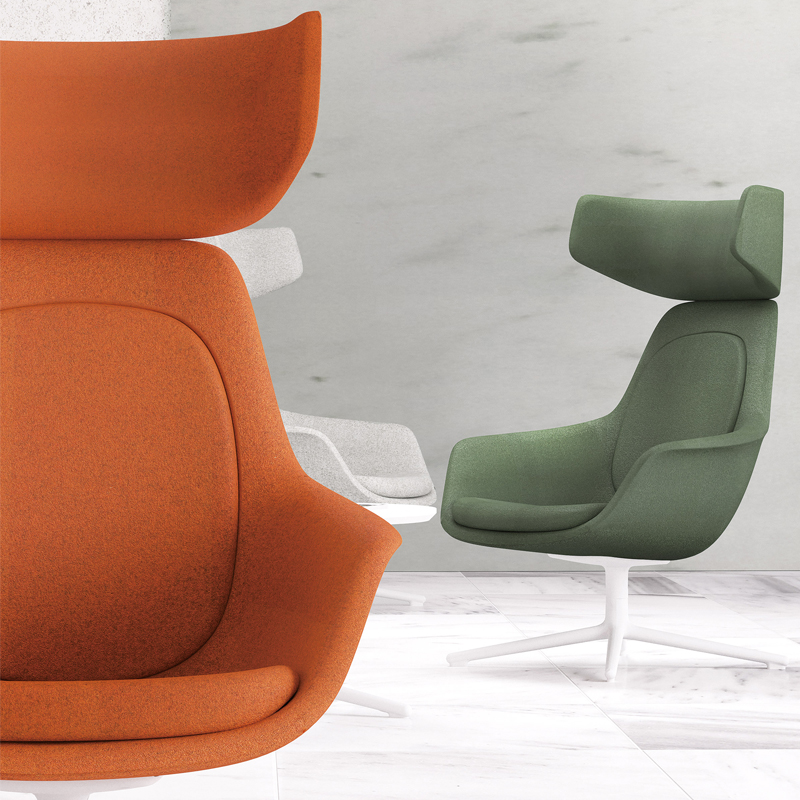 Modern Luxury High Quality Comfortable Oversized High Back Swivel Leather Accent Chair for Office Furniture Restaurant and Club