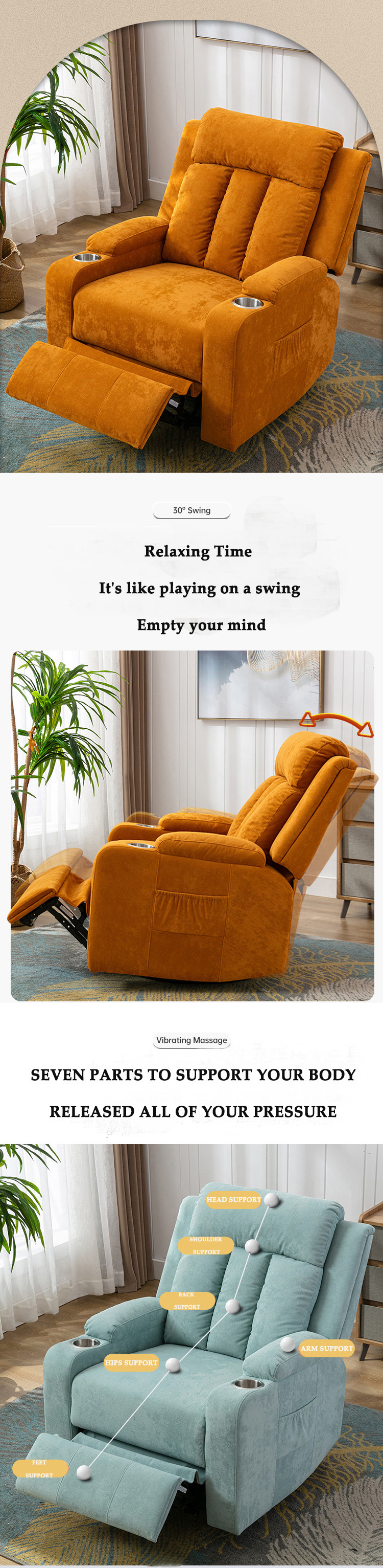 Recliner Sofa Chair Display 1