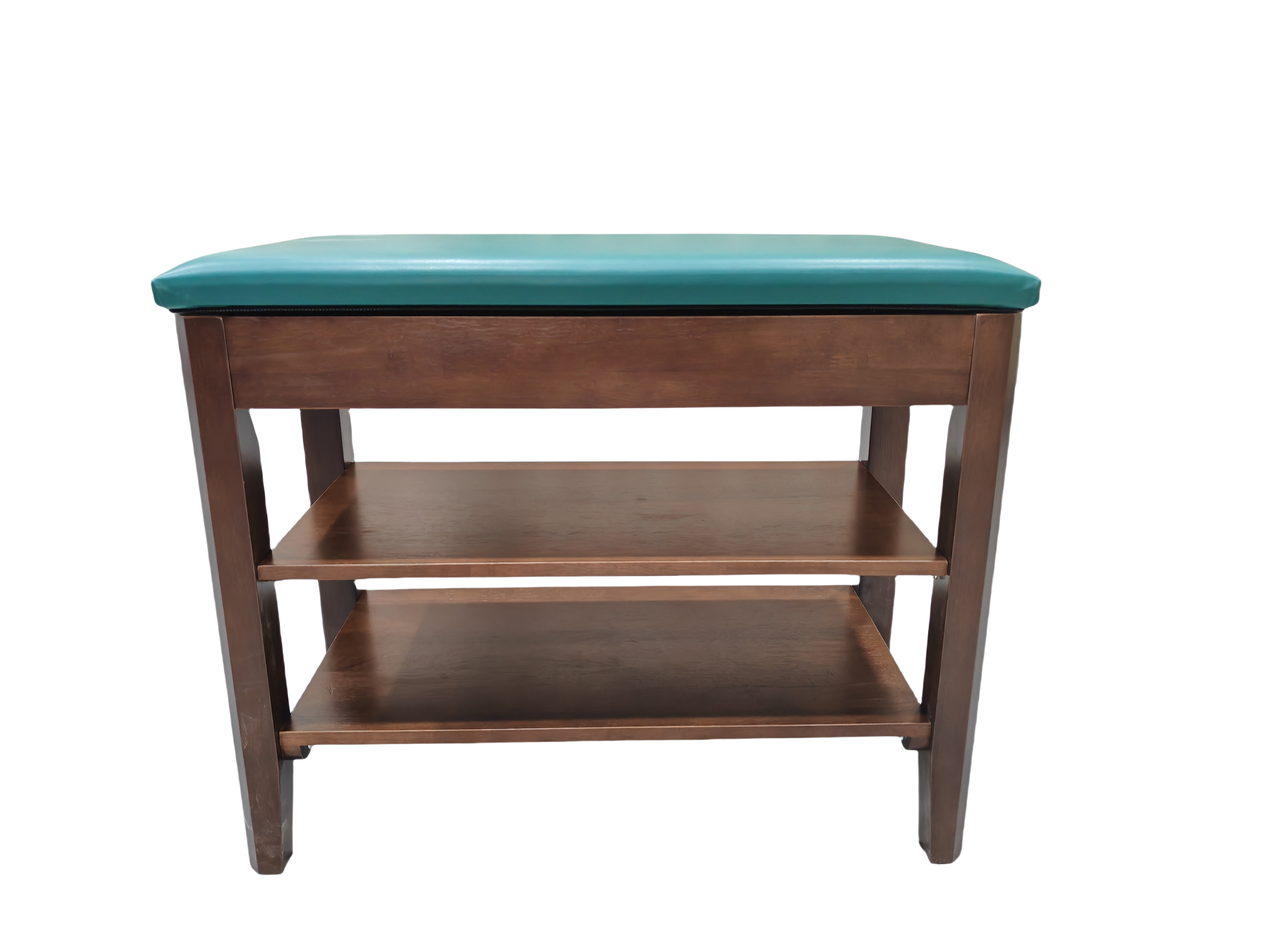 Luxury Modern Rubber Wood Shoe Rack Soft Cushion Entryway Bench Space-Saving Freestanding Design 50 Pair Capacity Living Room