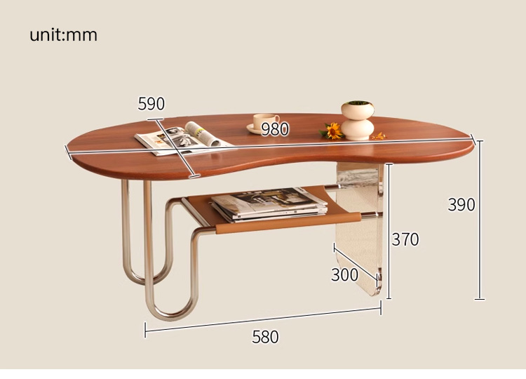 wooden coffee table detail 6