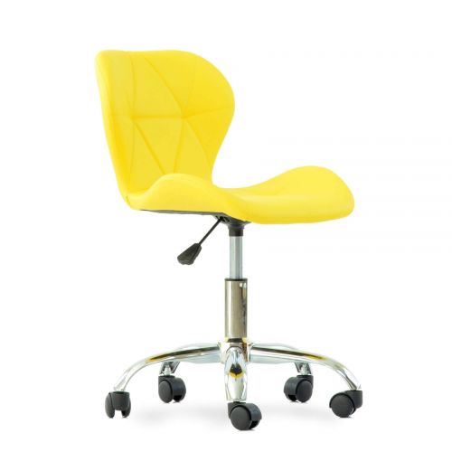 Contemporary Modern Swivel Bar Stools Adjustable Armless Air Rod Kitchen Counter Barstool Home Office Use Synthetic PU Leather